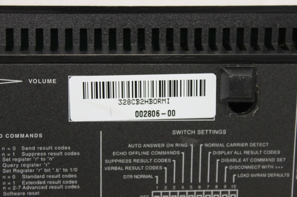 US ROBOTICS 002806-00 COURIER V.EVERYTHING 56 KBPS EXTERNAL MODEM CJE-0263 NO AC