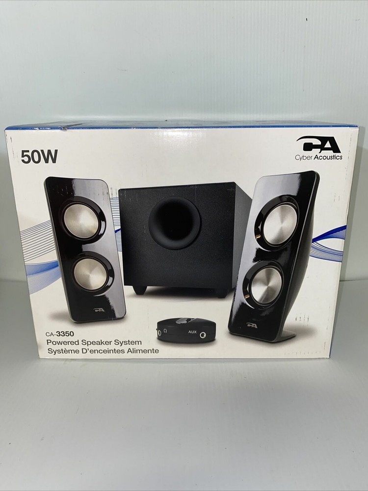 Cyber Acoustics CA-3350 2.1 Powered Speaker System