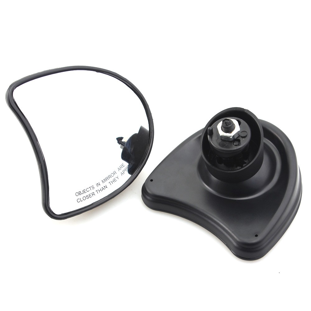 Black Inner Fairing Rearview Side Mirrors For Harley Electra Glide Standard FLHT