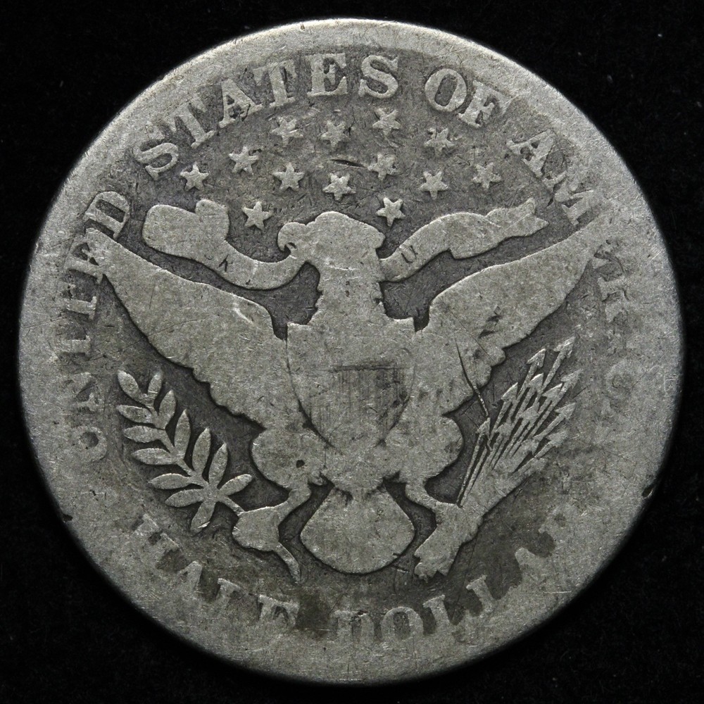 1892 Barber Silver Half Dollar GOOD E306 TUEM