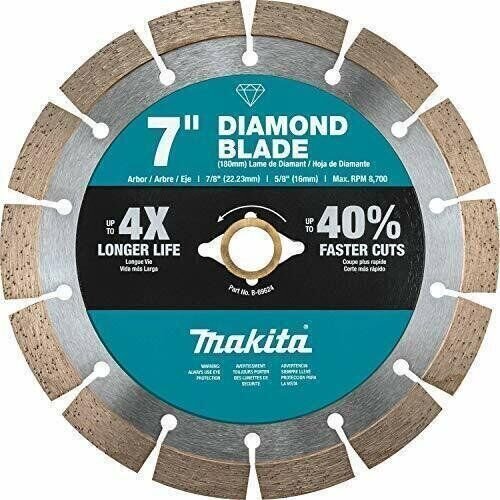 Makita B-69624 7" Diamond Blade, Segmented, General Purpose