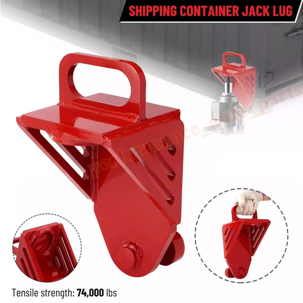Shipping Container Jack Lug Leveling Attachment 74000lbs W/ Safety Ring Handle