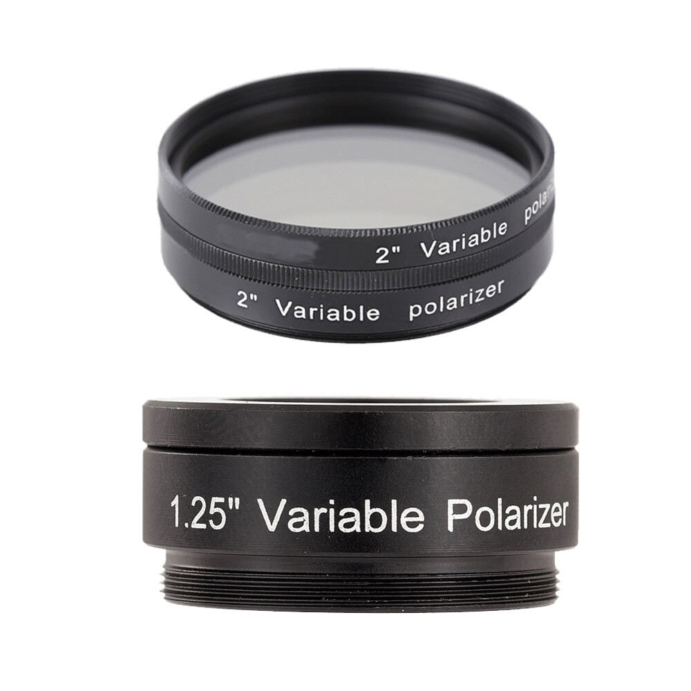 Variable Polarizing Filter Lens For Astronomical Telescope Eyepiece 1.25''/ 2''