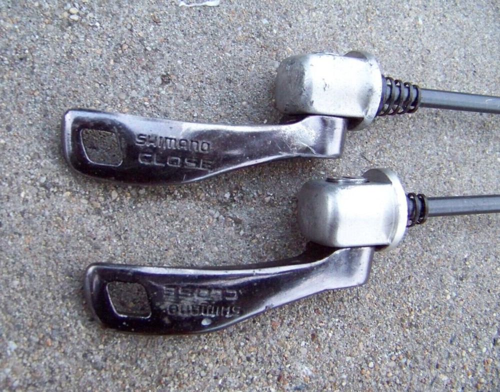 Vintage Shimano Quick Release/ Skewer Set- Multi-Color 