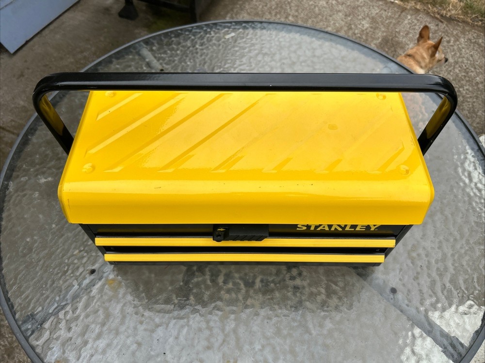 Stanley Metal 19” 2 Drawer Tool Box VGC
