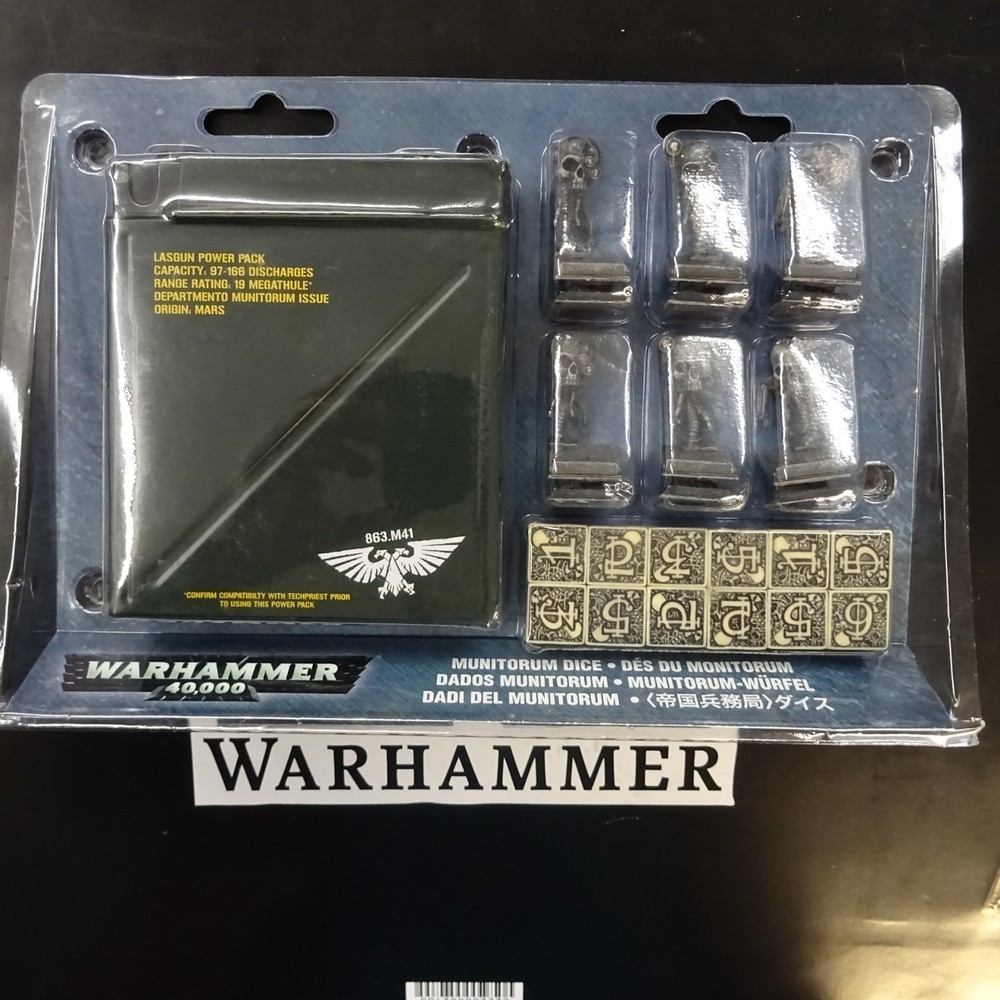 Munitorum Dice - Warhammer 40k 2012 - Lasgun Power Pack box A40