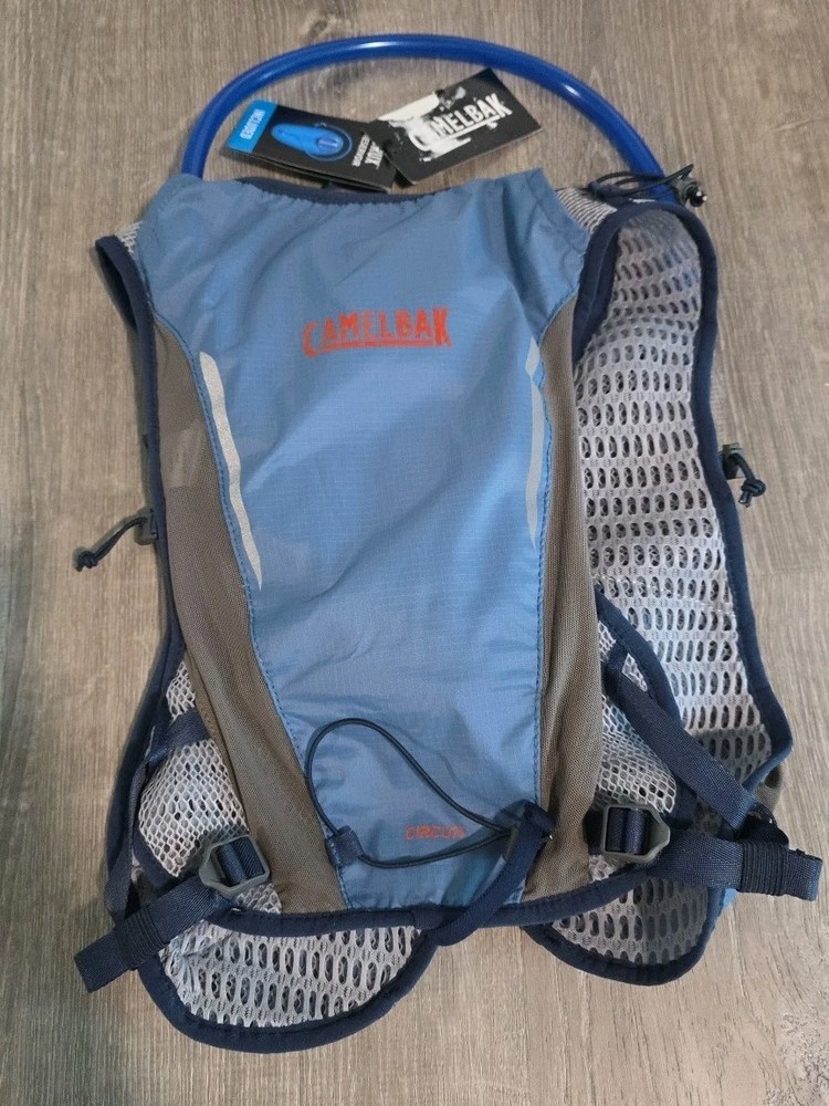 New CamelBak Blue Orange Circuit Run Vest with 50oz Hydration Bladder
