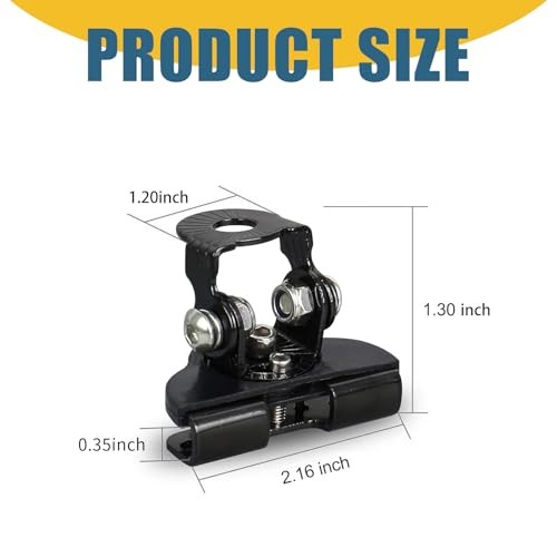ijuicy Led Light Bar Mounting Brackets, Adjustable Hood Led Work 2 PCS Black