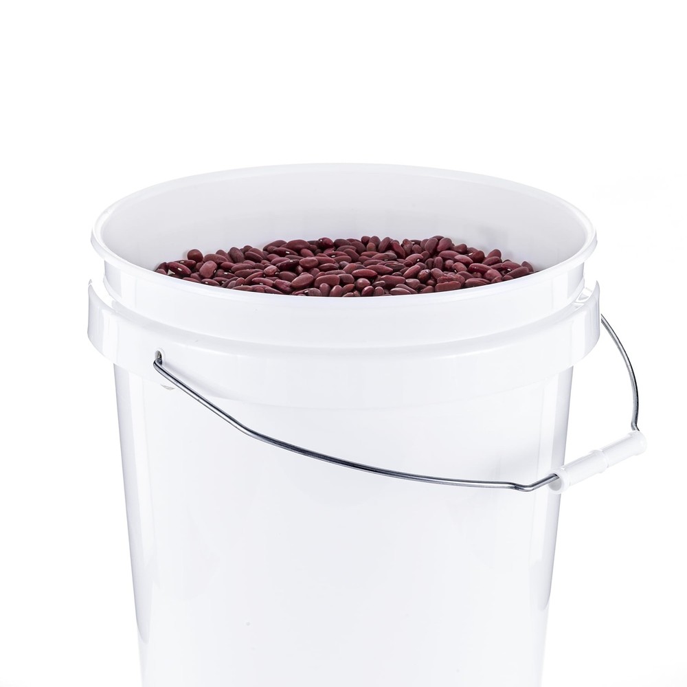 (2 pack) United Solutions 5 Gallon Round Utility Bucket, Comfort Handle, Plastic