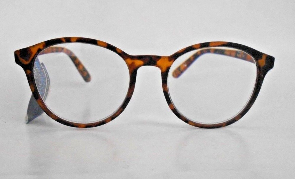 FOSTER GRANT BLUE LIGHT READERS "MACKIE" TORTOISE BROWN