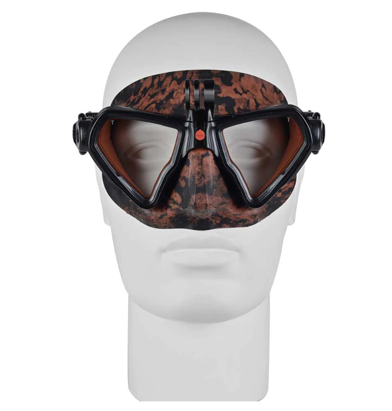H. DESSAULT ELEMENT MASK WITH CAMERA MOUNT (FIRE CAMO - RED)