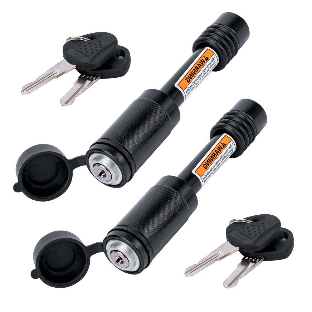 META Hardware Trailer Hitch Locks, Lock 2-3/4" Pin, Keyed Alike 2pack