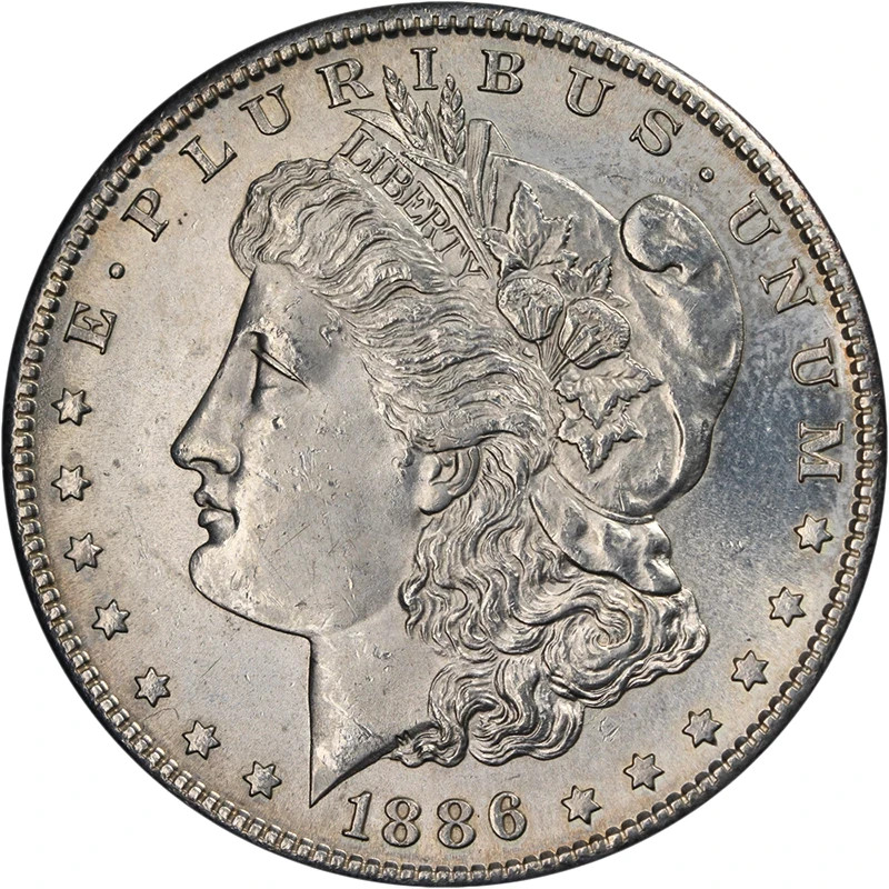 1886-S Morgan Silver Dollar Nice BU Details Nice Luster Nice Strike