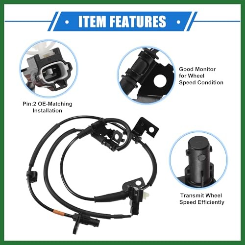 ABS Wheel Speed Sensor Compatible for Kia Optima 2012-2016 2.0L 2.4L, Custom