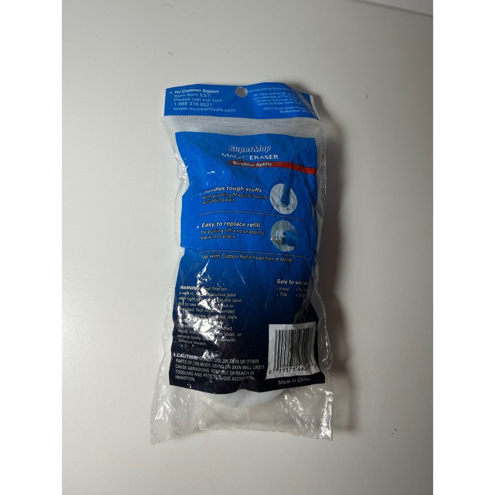Mr Clean SuperMop Magic Eraser Scrubber Refills 2 Pack 446996