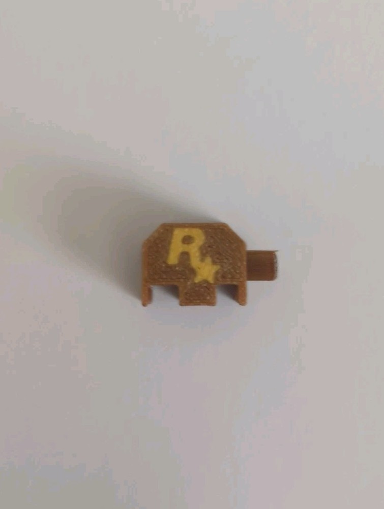Airsoft Backplate Switch Rockstar 3D Printed Non-Functional Airsoft Cosmetic