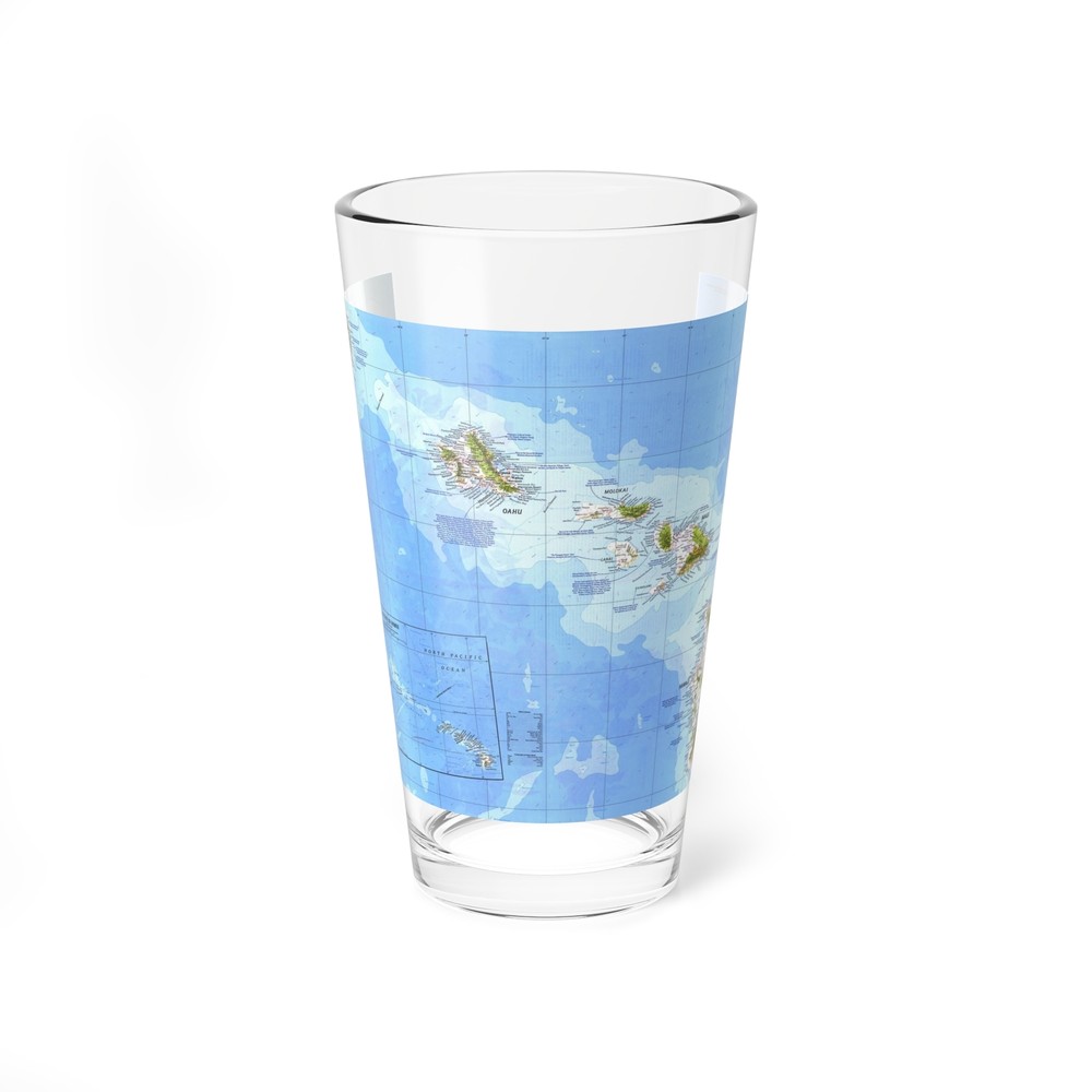 USA - Hawaii (1976) (Map) Pint Glass 16oz
