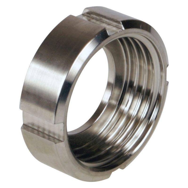 DIN Round Nut | 25mm (1 inch) - Sanitary SS304 (3 Pack)