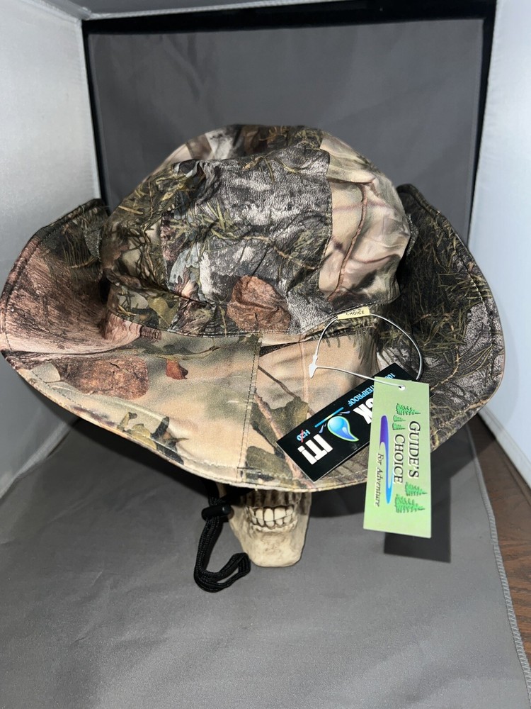 Waterproof Camo Boonie Hat Adjustable Size Fleece Lined