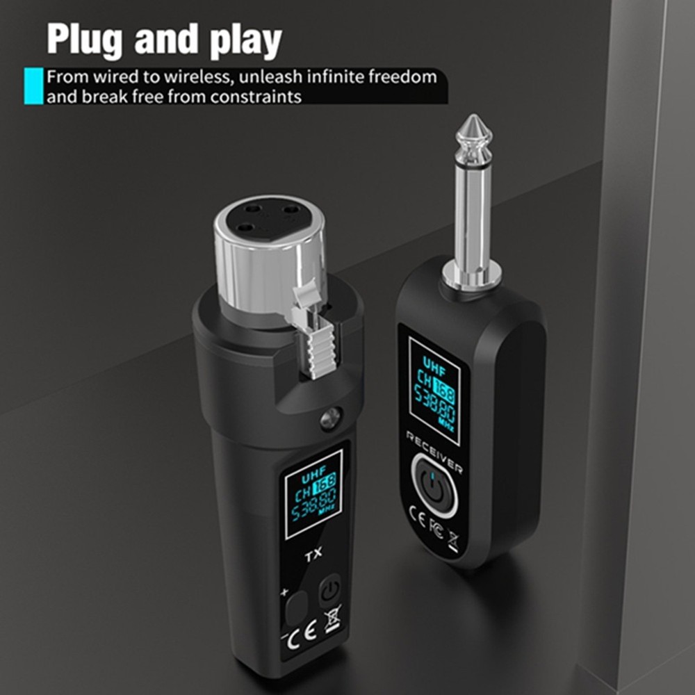 UHF Microphone Converter System XLR Transmitter and Microphone Receiver9933