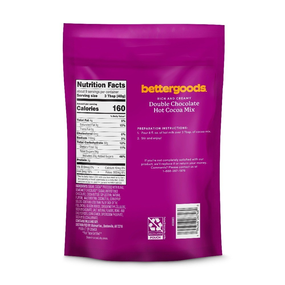 Double Chocolate Hot Cocoa Mix, 12 oz