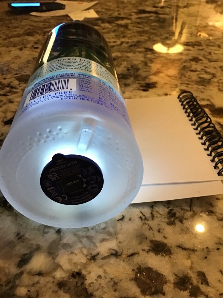 Special Edition Light Up Grey Goose Bottle Empty 1 Liter