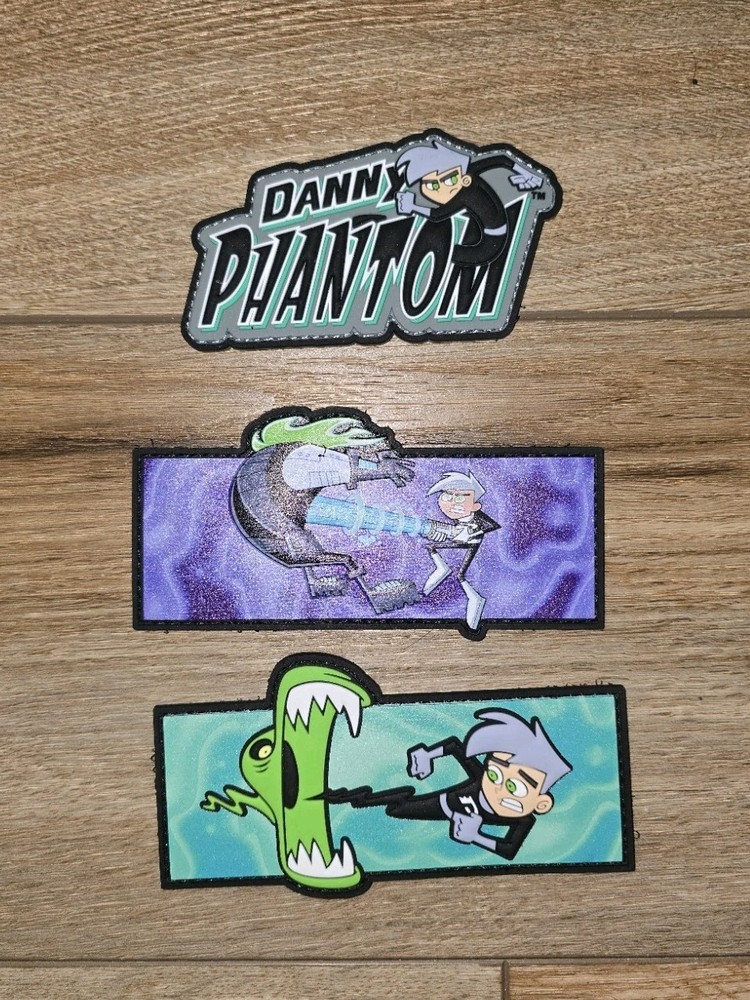 DANNY PHANTOM PVC Tactical Morale Patch Set Hook and Loop Wolfpak