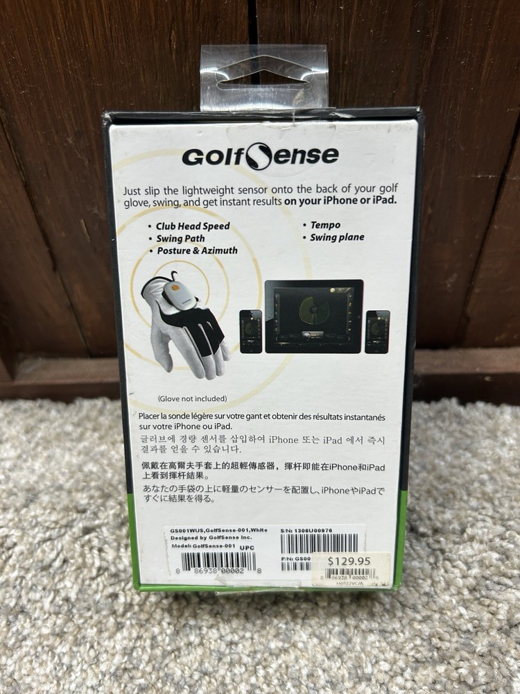GolfSense Golf Swing Improver 3D Analyzer Motion Sensor for iPhone Untested