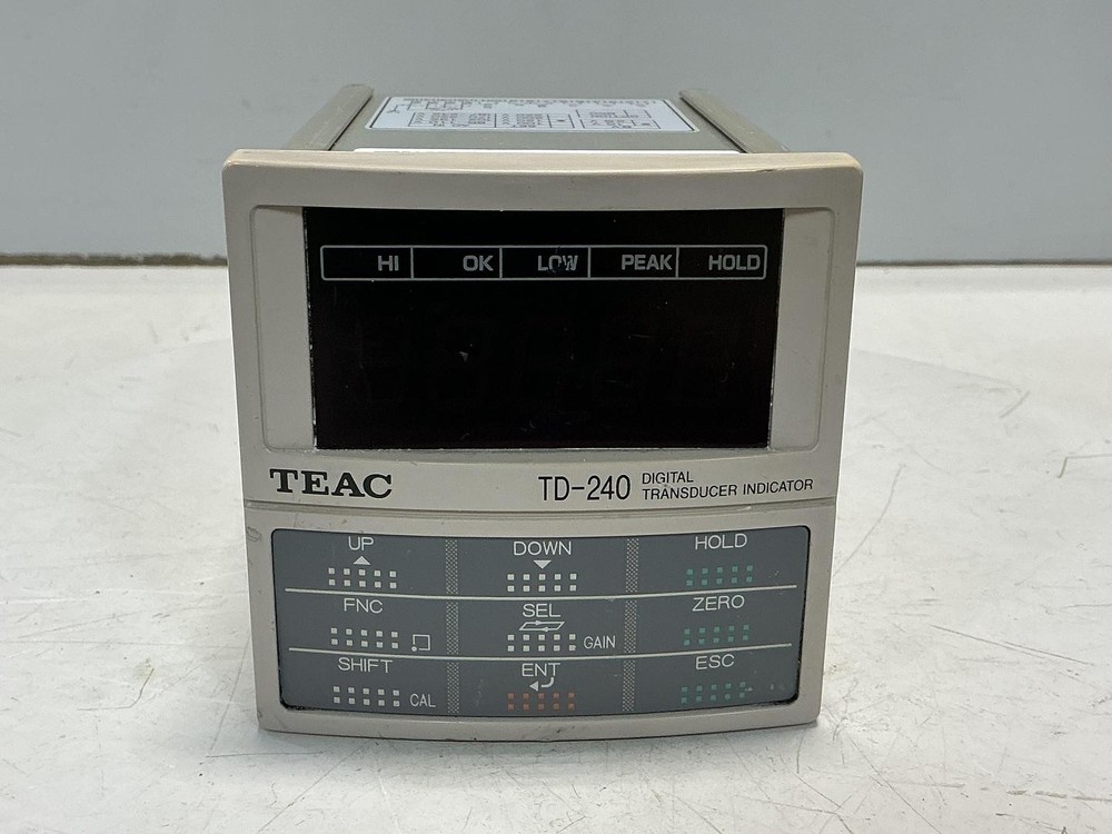 TEAC Digital Transducer Indicator Counter Panel Meter TD-240 USED #151725