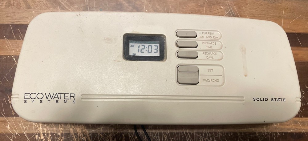 EcoWater Water Softener Face And Circuit Board Model#2002R20/7101386 TESTED