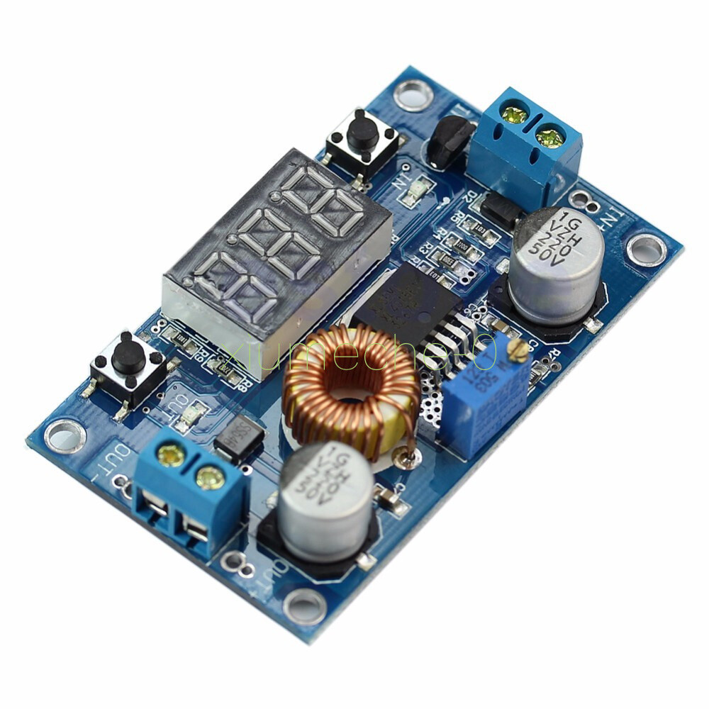 5A Adjustable Power CC/CV Step-down Charge Module LED Driver With red Voltmeter
