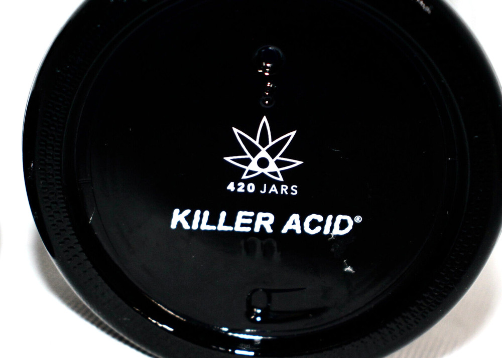 KILLER ACID Medium Black Stash Jar No Bad Trips Alien Space Ship