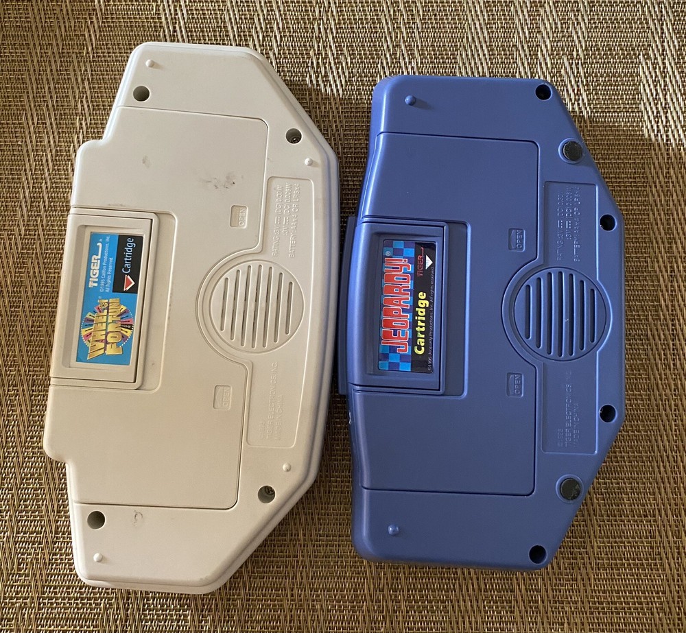 TIGER Electronics Wheel Of Fortune & Jeopardy 1995 Handheld Electronic Game