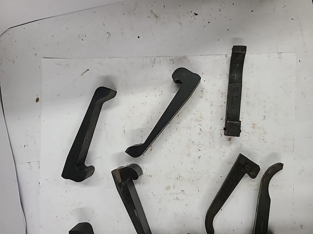 Lot Of 9 Various Size Machining Hinge, Latches