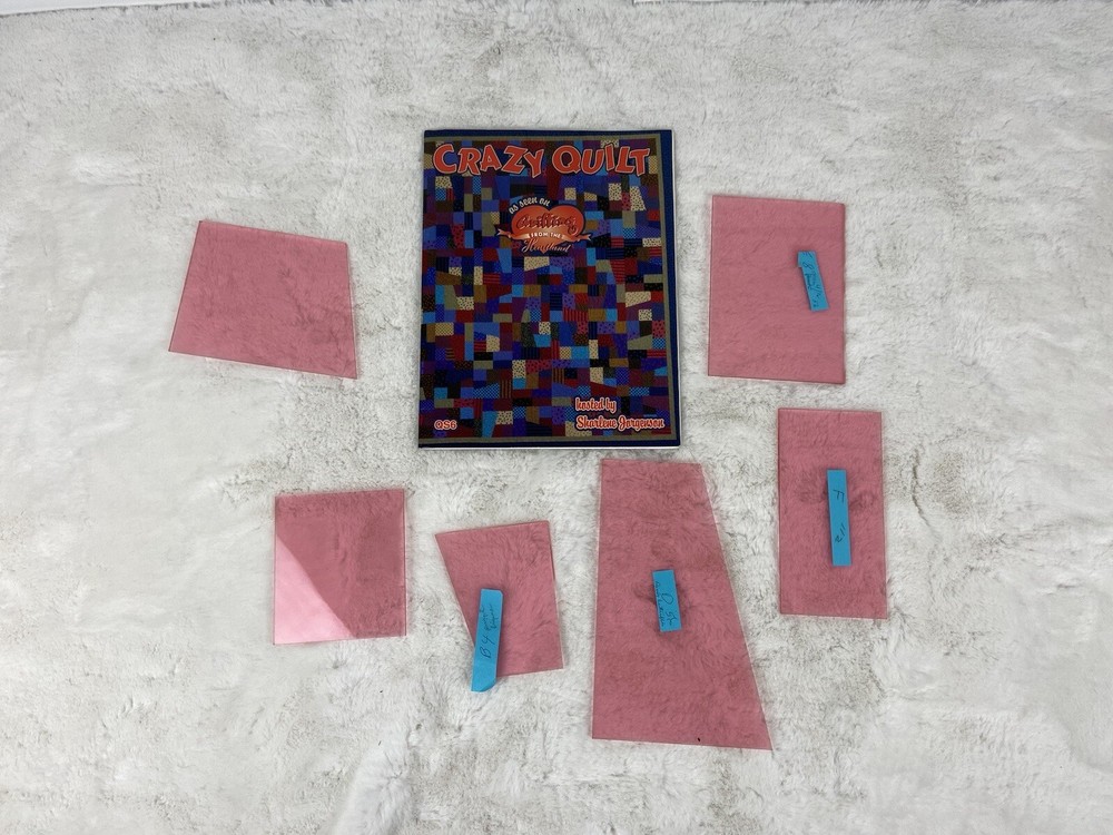 Crazy Quilt Book Patterns Quilting Heartland Includes Plastic Templates