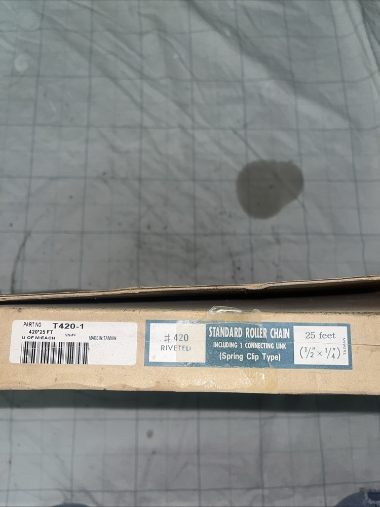Standard Roller Chain #420 Riveted New In Box Roughly 22’