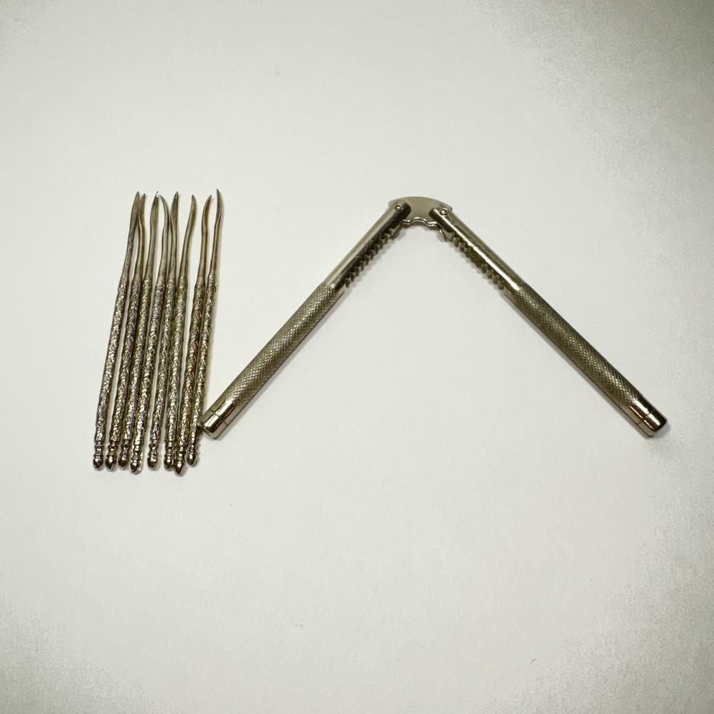 Vintage Metal Nutcrackers Set and 8 Picks