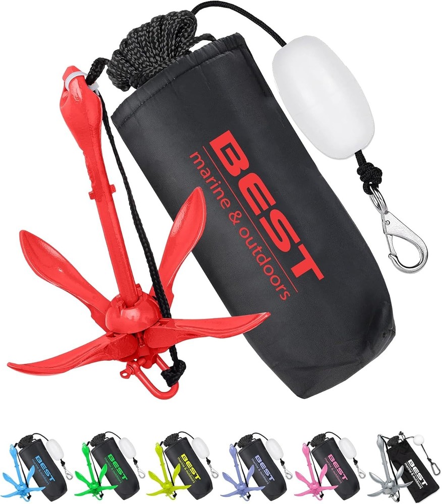 Best Marine and Outdoors 3.5 Pound Folding Anchor