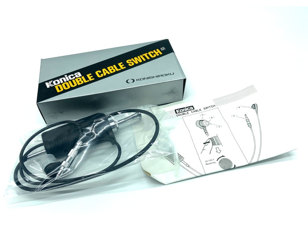 Konica AR Double Cable Switch Black New In Original Packaging