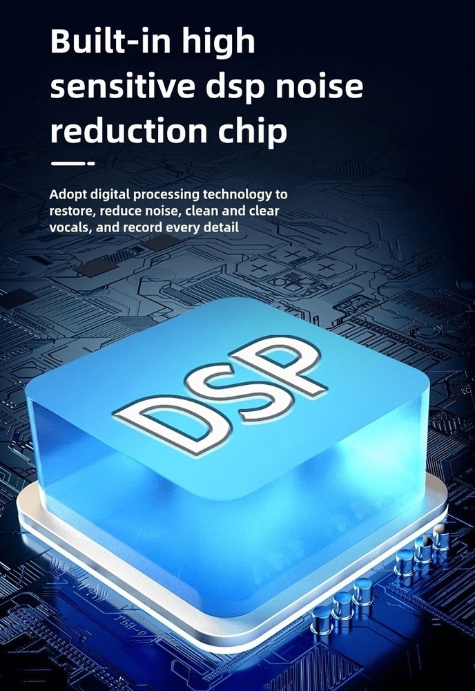 3 in 1 Microphone for iPhone/Android/Camera, Wireless Lavalier Black-3in1