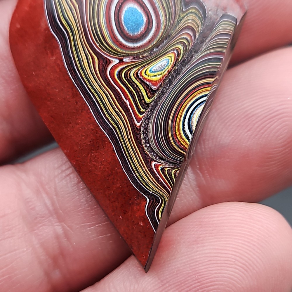 COLLECTION QUALITY CORVETTE FORDITE (2000-2010)DETROIT AGATE CABOCHON