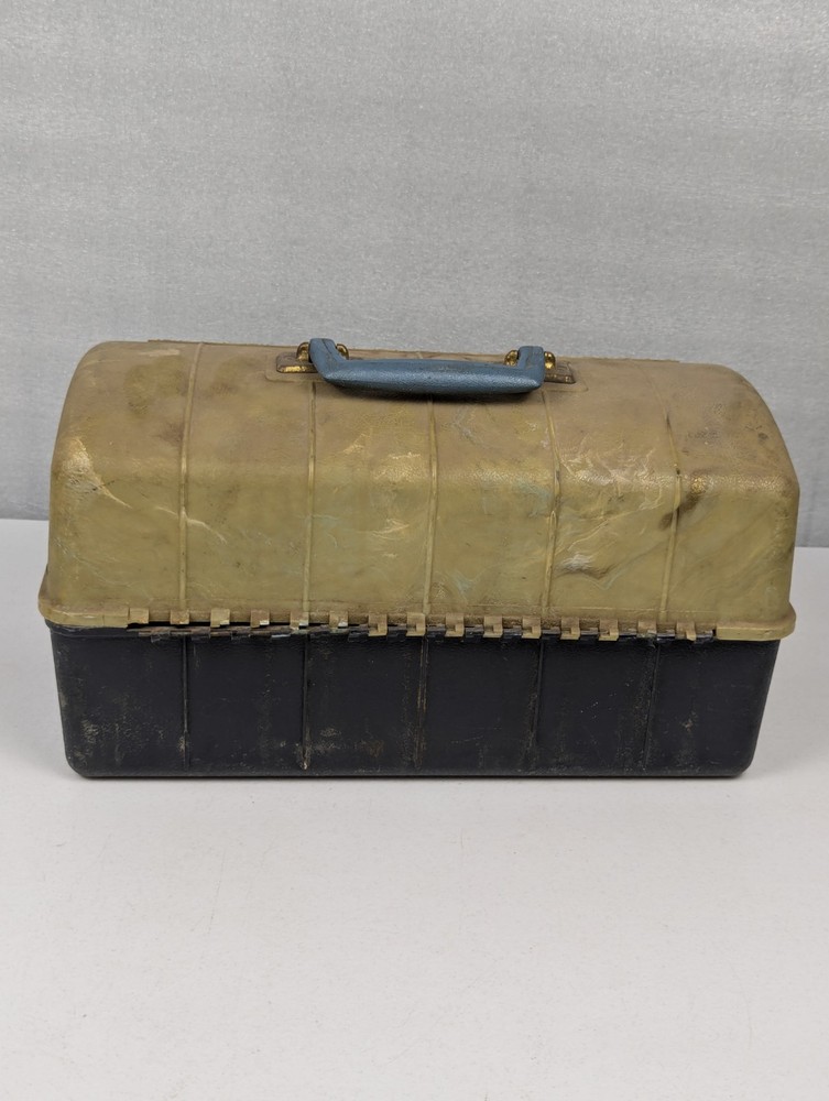 Vintage Sewing Box Thread Spool Holder & Drawer Storage
