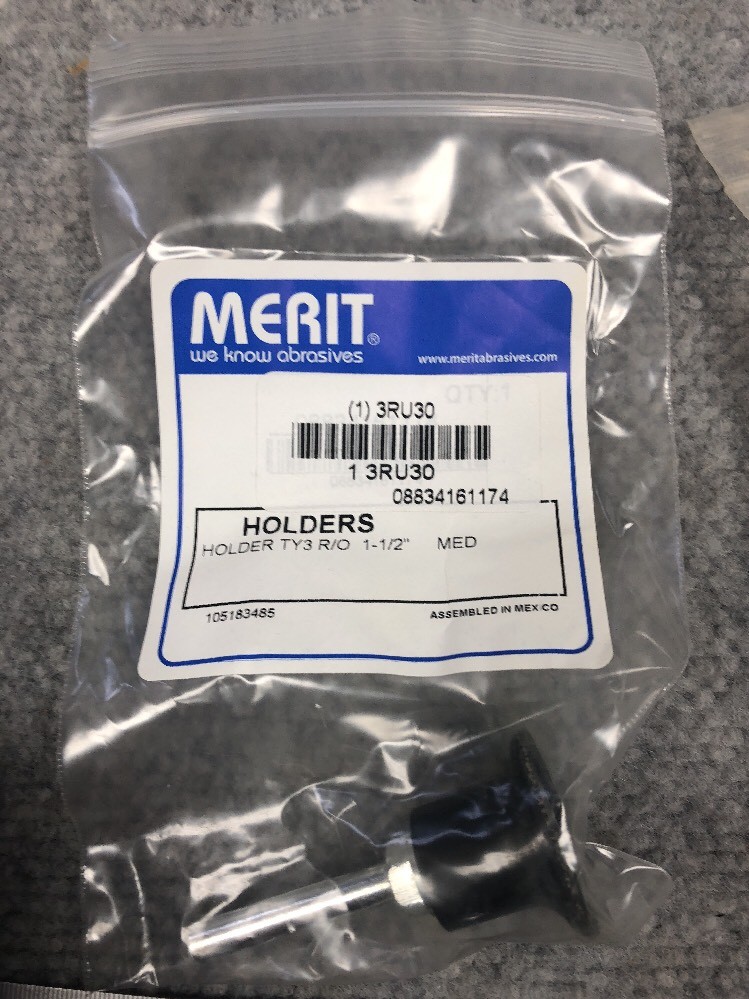 MERIT 3RU30 1 1/2” Sanding Disk Holders TY3 R/O
