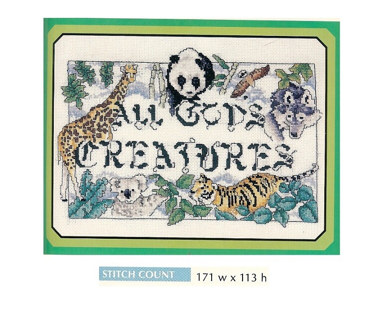 ALL GODS CREATURES   -  CROSS  STITCH PATTERN ONLY   HM  SYY
