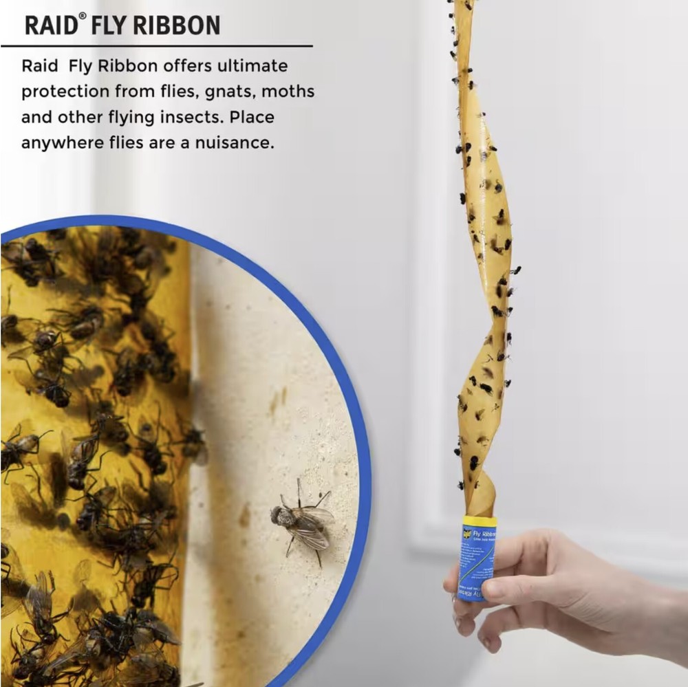 Raid FR10B-RAID 10 Count Fly & Insect Catcher Ribbons