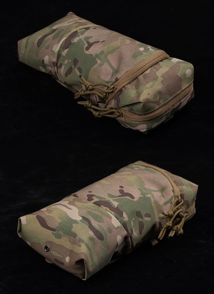 GP Vertical 12X6 Sundries Bag Tactical Molle Back Panel Accessory Bag Camo Pouch