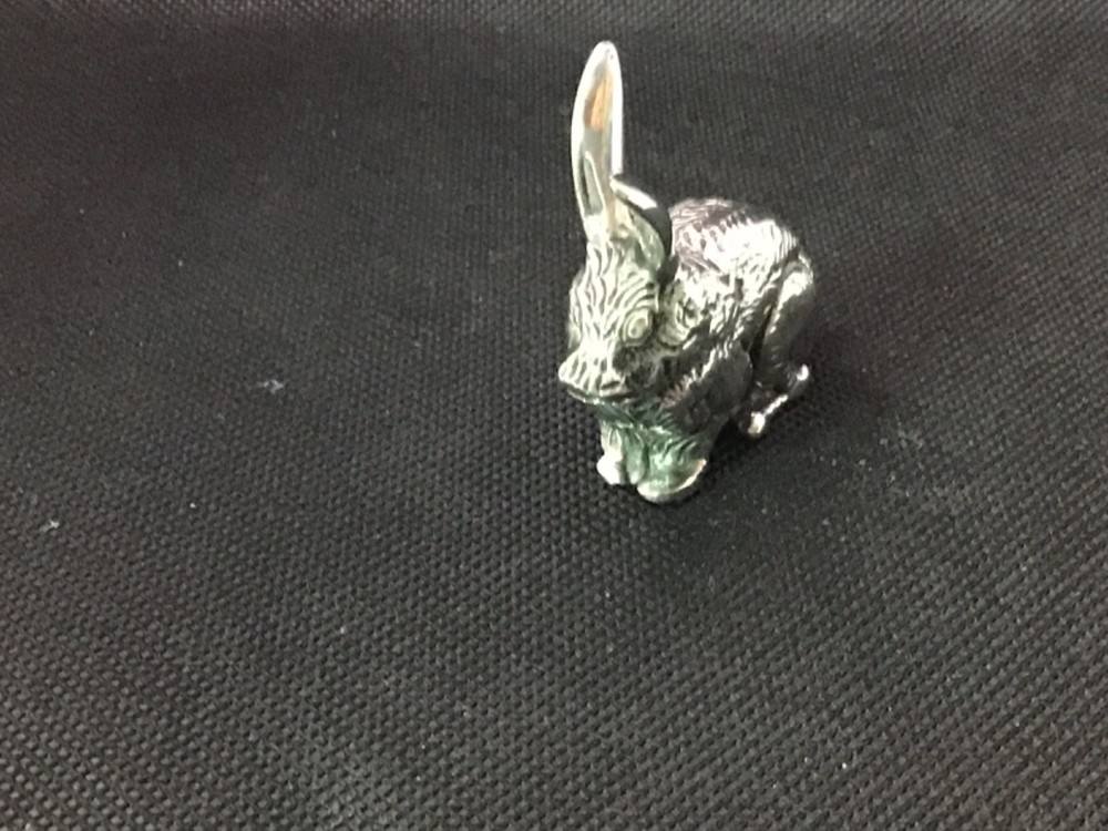 Solid silver rabbit Figure 51 grams