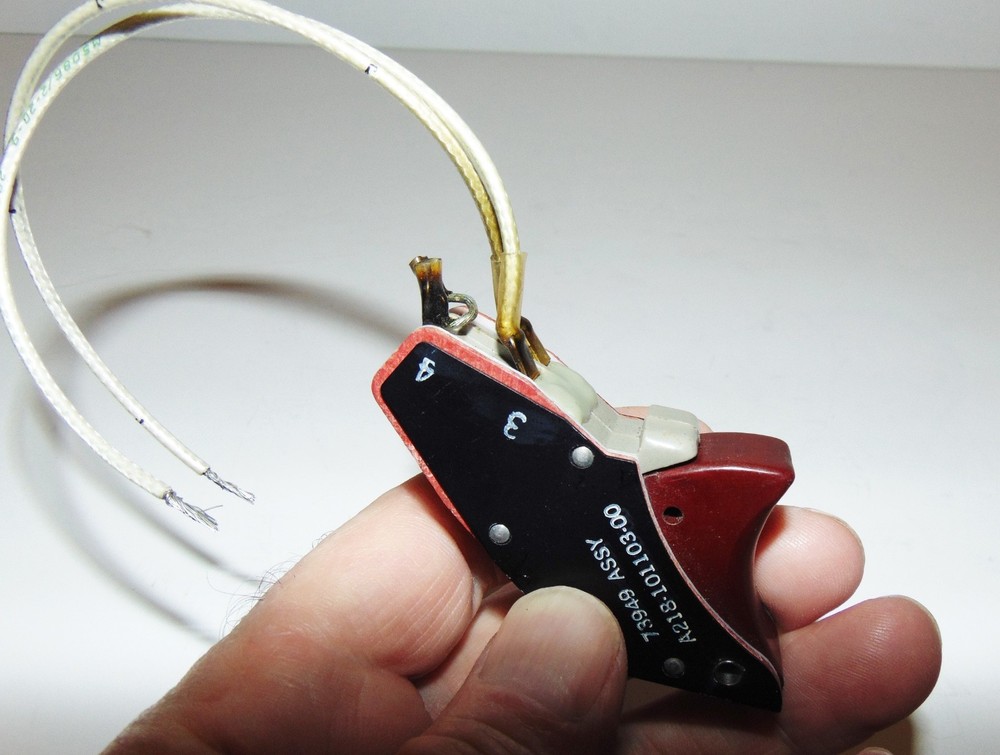 Military Aircraft B8-A Control Stick Grip Trigger Switch Assembly, B-8 MC2