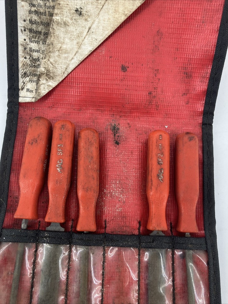 Mac Tools SMF6 6pc Comfort-Grip Mini Combination Bastard-Cut File Set