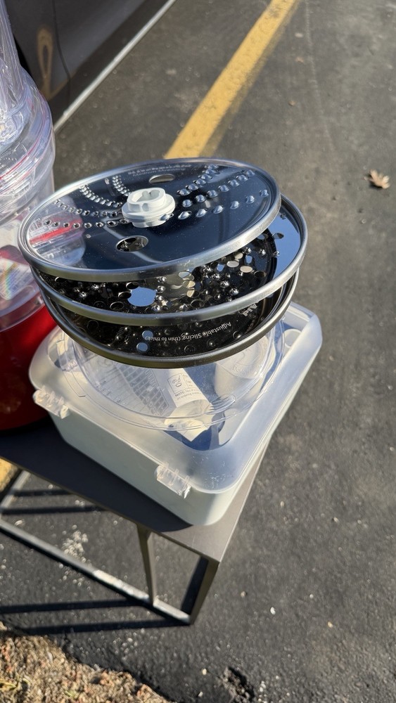 KitchenAid Red Food Processor w/ Accessories Discs Storage Case Tested